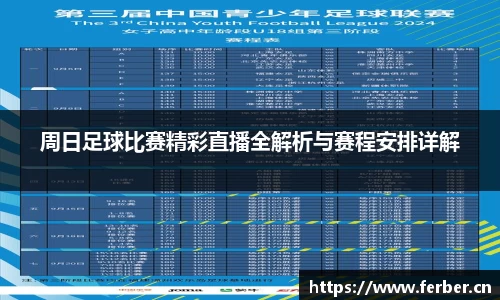 周日足球比赛精彩直播全解析与赛程安排详解