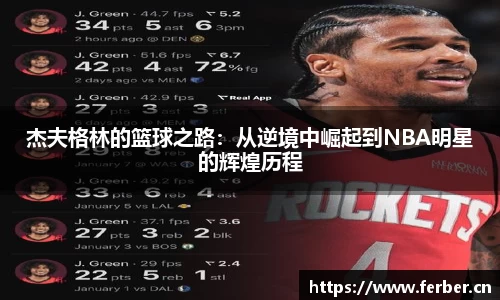 杰夫格林的篮球之路：从逆境中崛起到NBA明星的辉煌历程
